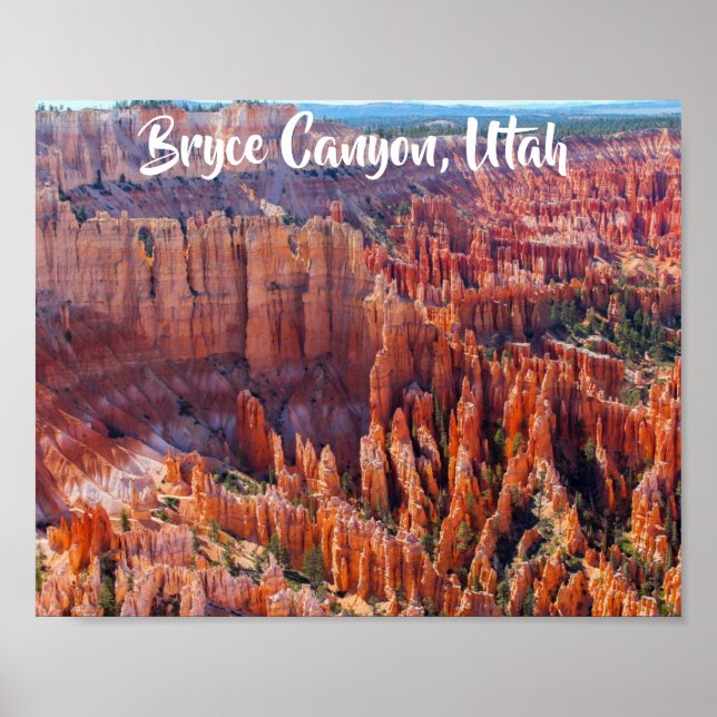 Poster Bryce Canyon Utah Hoodoos (Devant)