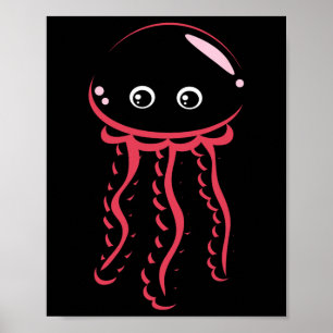 Poster Bt Costume souriant de méduse mignonne Animal Hall