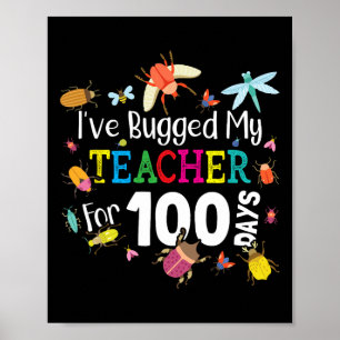 Poster Bu Mon Enseignant Pour 100 Jours D'École - Cute Bu