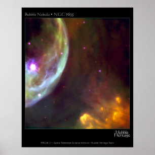 Poster Bubble Nebula - NGC 7635 Hubble Telescope