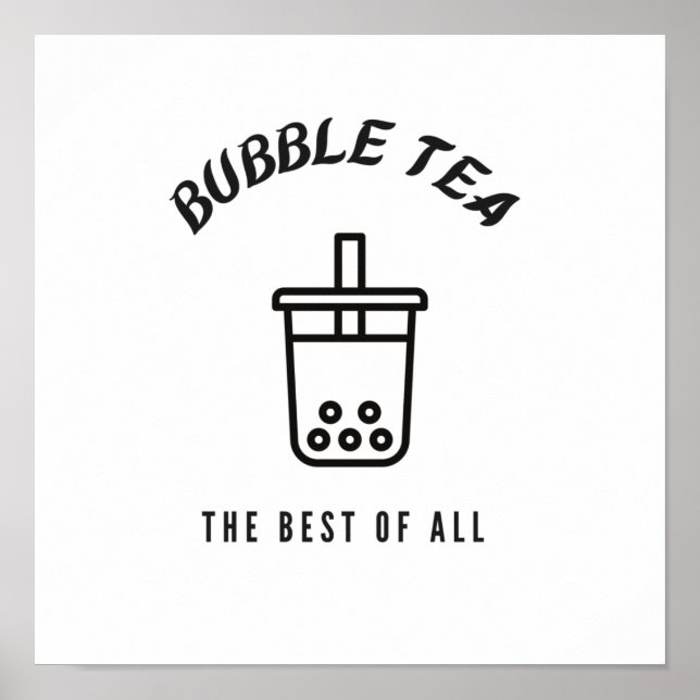 Poster Bubble tea (Devant)