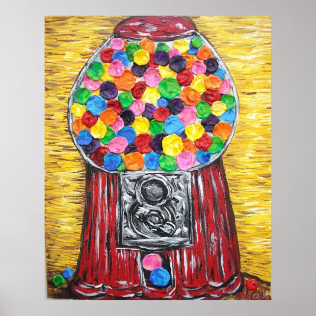 Poster Bubblegum Machine (Devant)