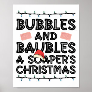 Poster Bubbles And Ubles - Noël d'un soap - Soap Ma