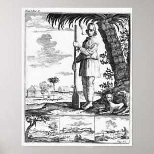 Poster Buccaneer aux Antilles, 1686