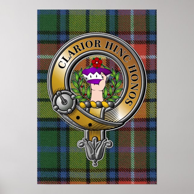 Poster Buchanan Tartan & Badge (Devant)