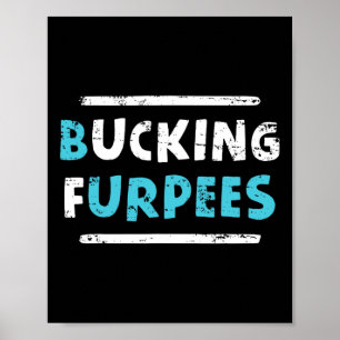Poster Bucking Furpees drôle de travail humour de gym Tee