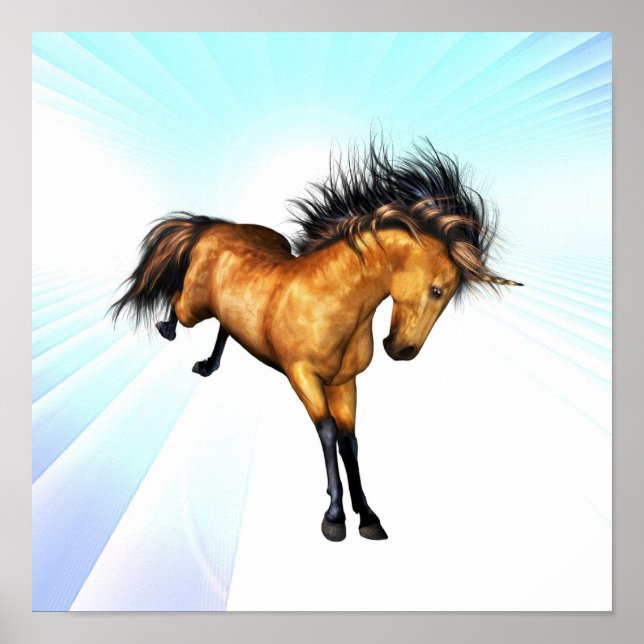 Poster Bucking Unicorn (Devant)