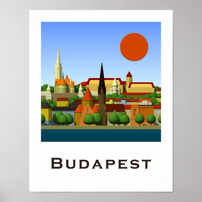 Poster Budapest (Devant)