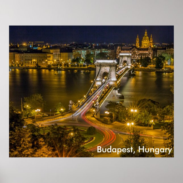 Poster Budapest, Hongrie (Devant)