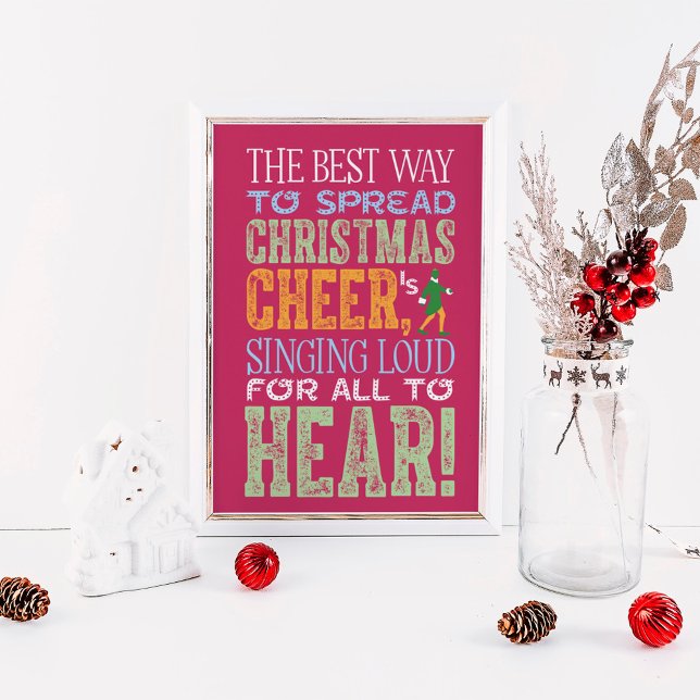 Poster Buddy l'Elfe | Citation de Noël (Créateur téléchargé)