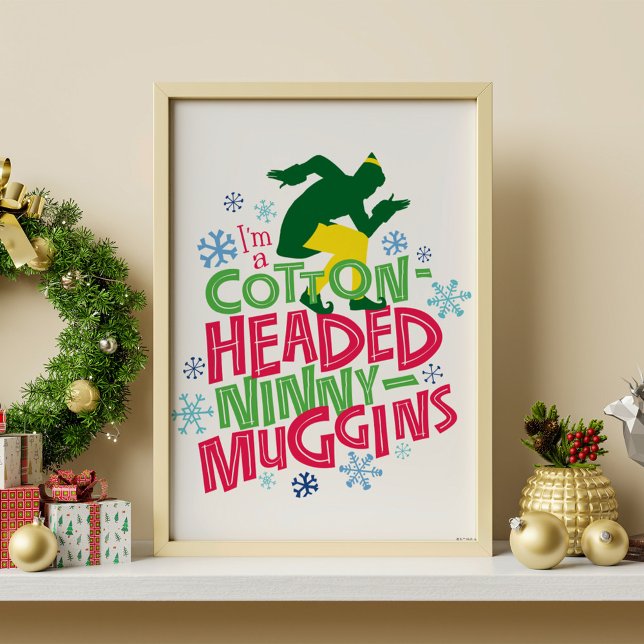 Poster Buddy l'Elfe | Ninny-muggins en coton (Créateur téléchargé)