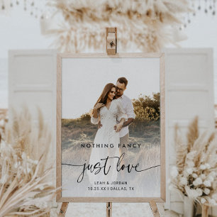 Poster Budget Photo Rien De Fancy Just Love Mariage