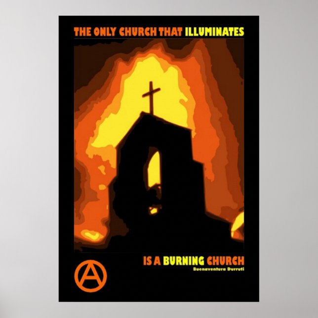 Poster buenaventura durruti antithéocratie citation (Devant)