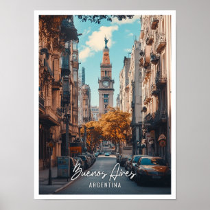 Poster Buenos Aires Argentine Belle ville