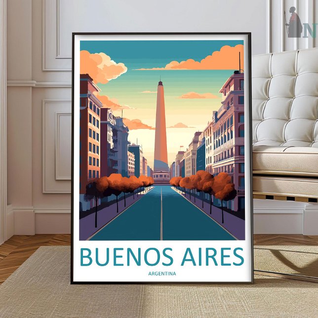 Poster Buenos Aires Travel Print Wall Art Buenos Aires Wa (Créateur téléchargé)
