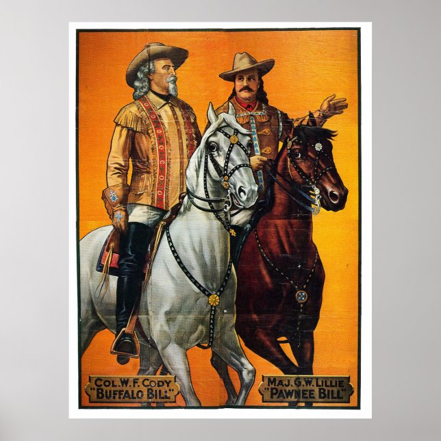 Poster Buffalo and Pawnee Bill - Imprimer (Devant)