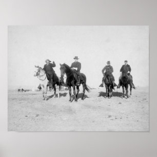 Poster Buffalo Bill, Général Miles, Capitaine Baldwin