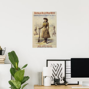 Poster Buffalo Bill's Wild West Show avec Annie Oakley