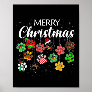 Poster Buffalo, Empreinte de patte de chien de Noël, a la