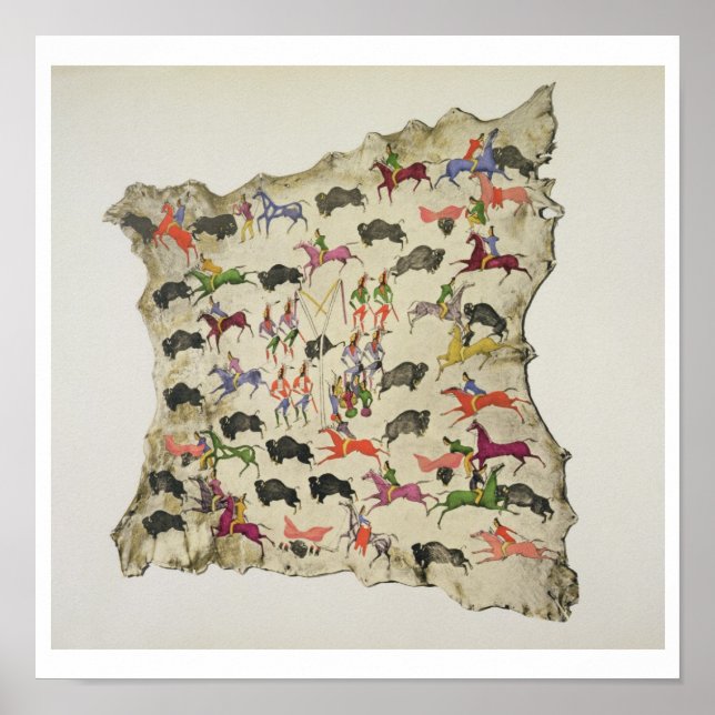 Poster Buffalo hunt (Devant)