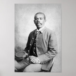 Poster Buffalo Soldier In Uniform - Circa 1884