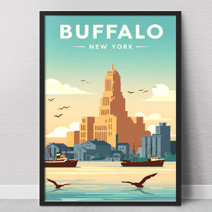 Poster Buffalo vintage