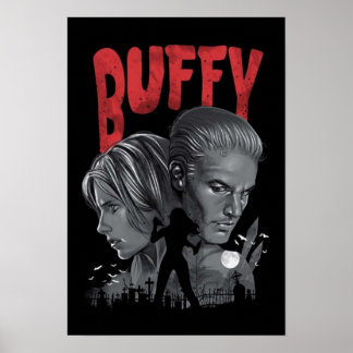 Poster Buffer la nuit de la couche de vampire