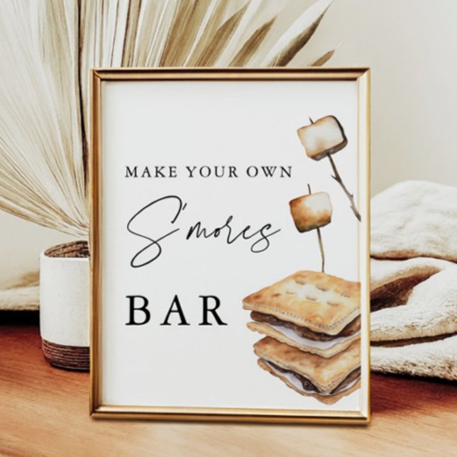 Poster Buffet Smores Faites Votre Propre Barre S'mores (Créateur téléchargé)