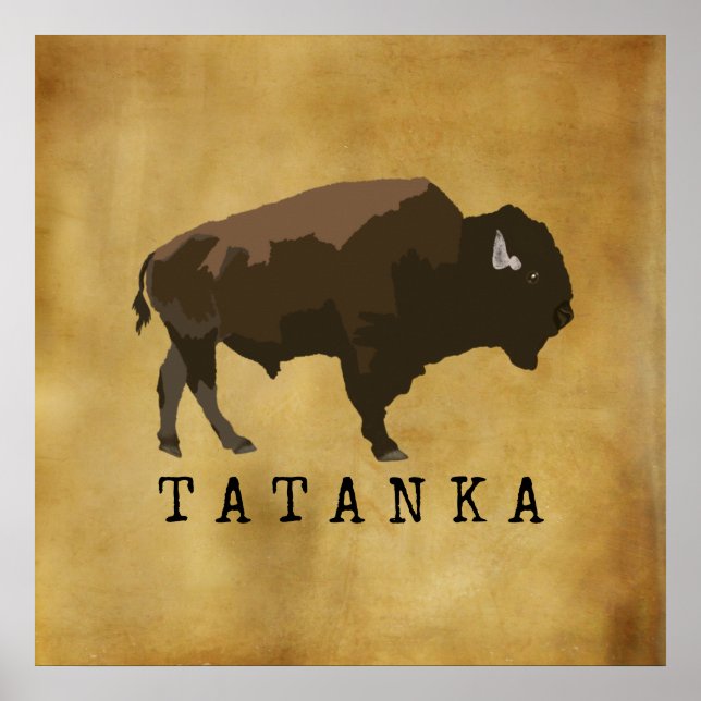 Poster Buffle amérindien | Bison | Tatanka (Devant)