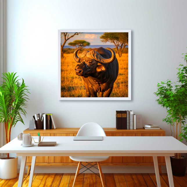Poster Buffle d'Afrique  (Créateur téléchargé)