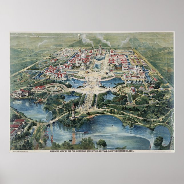 Poster Buffle d'exposition panaméricain1901 (Devant)