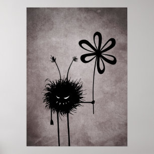 Poster Bug Fleur Malin Vintage