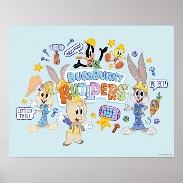 Poster BUGS BUNNY BUILDERS™| Group Sketch Art (Devant)