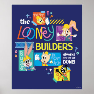 Poster BUGS BUNNY BUILDERS™ Le Collage des Looney Builde