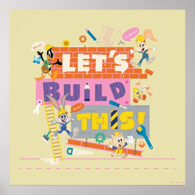 Poster BUGS BUNNY BUILDERS™| "Let's Build This" Work Site (Devant)