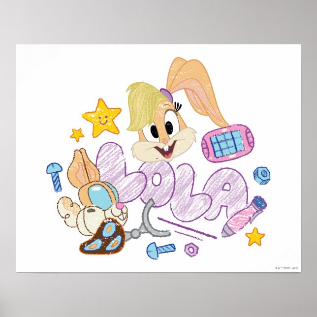 Poster BUGS BUNNY BUILDERS™| Lola Sketch Art (Devant)