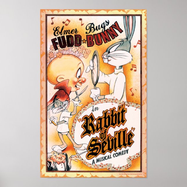 Poster BUGS BUNNY™ et ELMER FUDD™ Musical (Devant)
