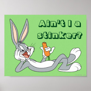 Poster BUGS BUNNY™ Lying Down Eating Carrot