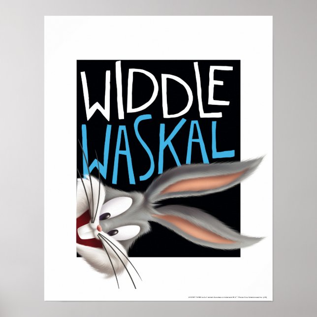 Poster BUGS BUNNY™- Widdle Waskal (Devant)