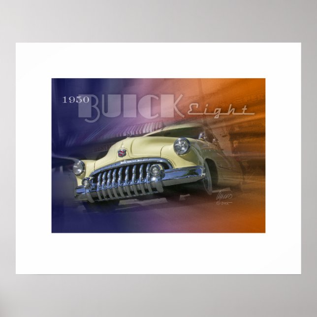 Poster Buick Eight 1950 (Devant)