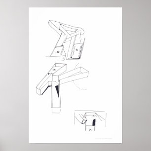 Poster Building's Games K Monogram Drawing 19 C