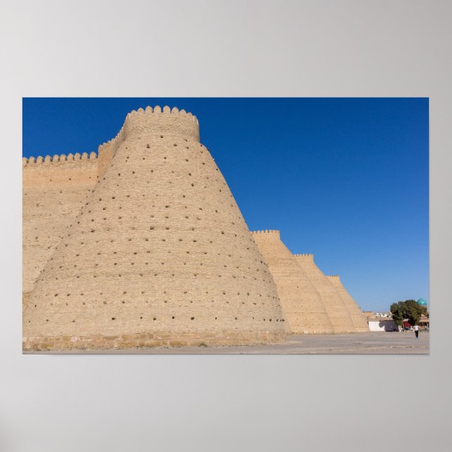 Poster Bukhara, Ouzbékistan - Mur de la forteresse Ark (Devant)