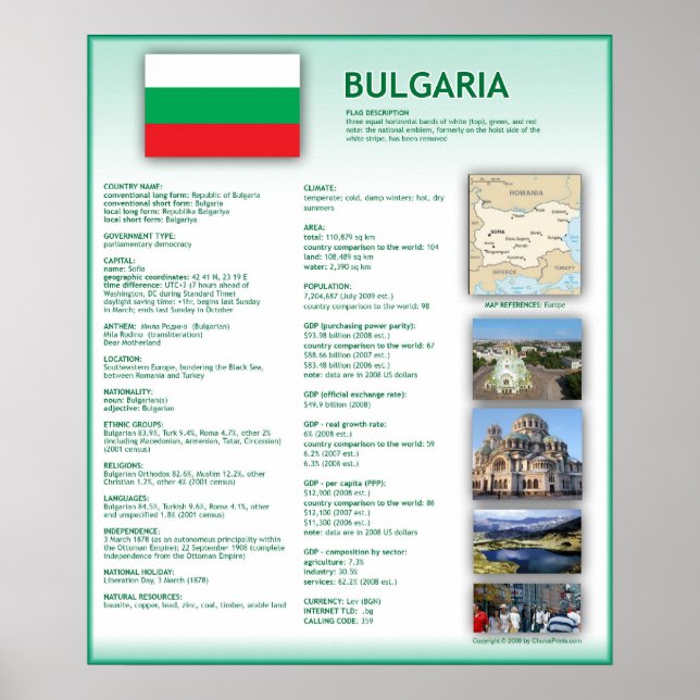 Poster Bulgarie (Devant)