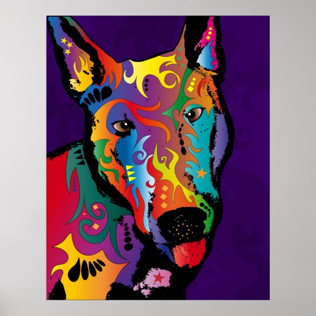 Poster Bull Terrier (Devant)