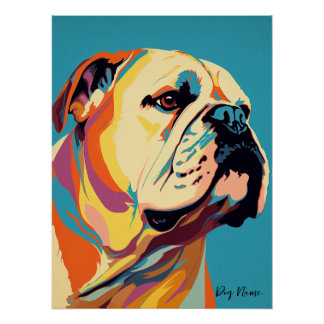 Poster Bulldog 001 - Bruno Pokopen