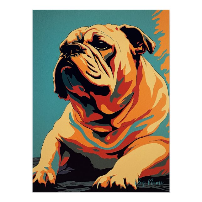Poster Bulldog 002 - Bruno Pokopen (Devant)