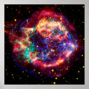 Poster Bulle Cassiopeias Supernova - beauté dans l'espace
