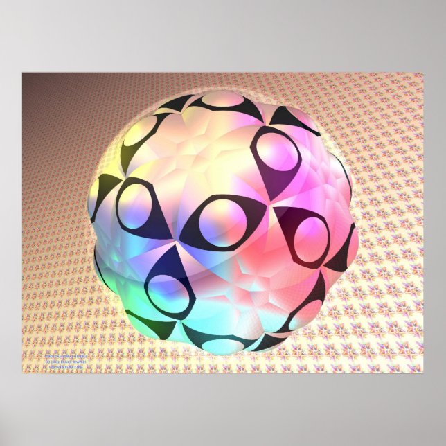 Poster Bulle de Dodecahedral (Devant)