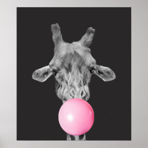 Poster bulle de girafe