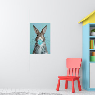 Poster Bulle de la bulle du lapin